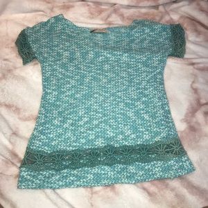 Entro aqua crochet top